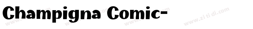 Champigna Comic字体转换